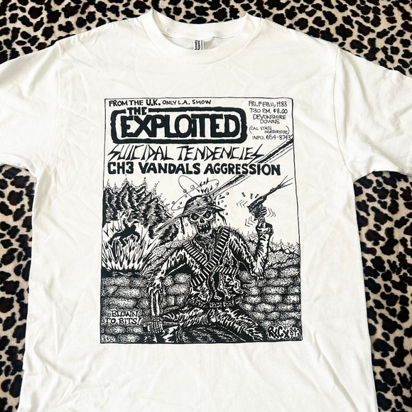 The Exploited Vintage Flyer Tee - Picture 1 of 2